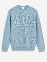 Celio Hellblauer Herren-Basic-Pullover Celio Femoon