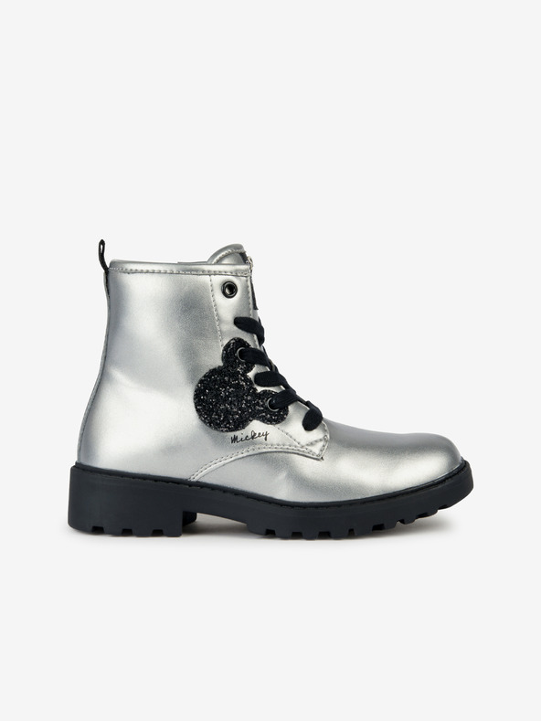 Geox Silberne Mädchen-Stiefeletten Geox Casey