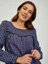 Orsay Dunkelblau karierte Bluse ORSAY