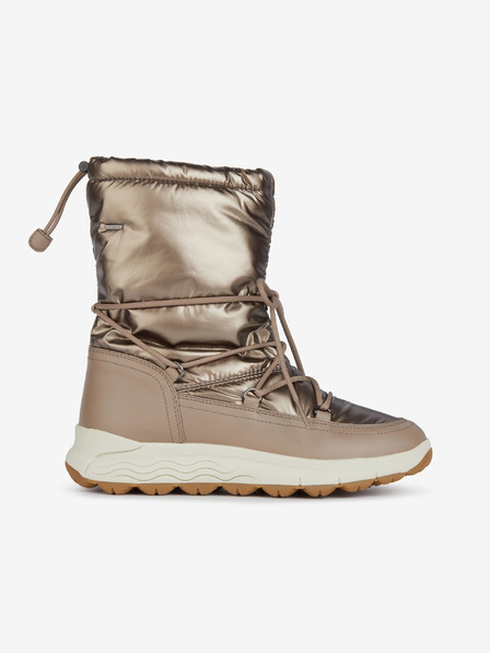 Geox Damen Schneestiefel mit Lederdetails in Gold Geox Spherica
