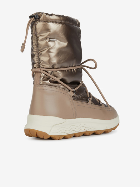 Geox Damen Schneestiefel mit Lederdetails in Gold Geox Spherica