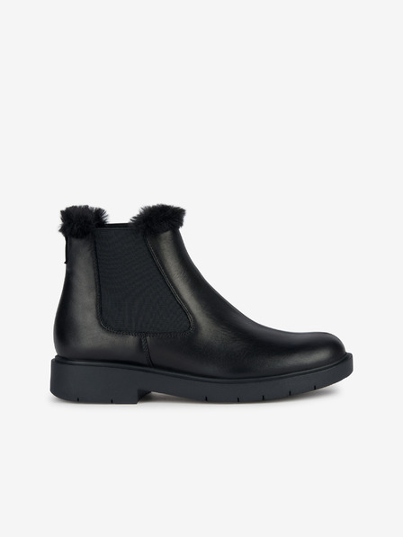 Geox Schwarze Damen Winterstiefelette aus Leder Geox Spherica