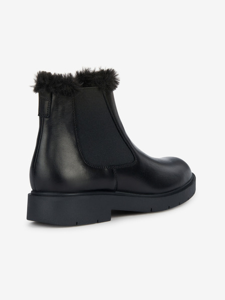 Geox Schwarze Damen Winterstiefelette aus Leder Geox Spherica