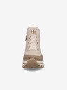 Rieker Beige Damen-Wildleder-Stiefeletten Rieker