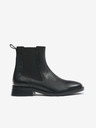 Geox Schwarze Damen-Chelsea-Stiefel aus Leder Geox D Tormalina