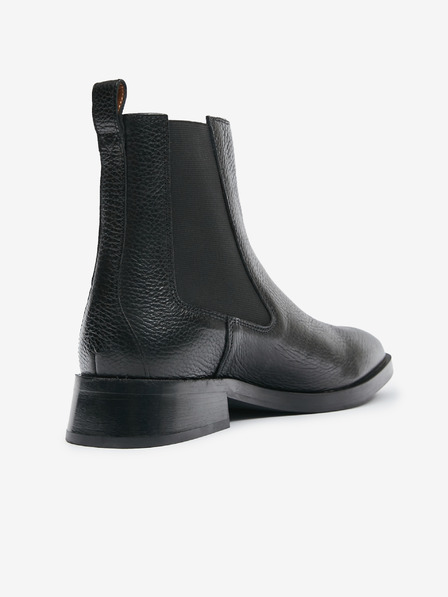 Geox Schwarze Damen-Chelsea-Stiefel aus Leder Geox D Tormalina