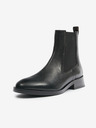 Geox Schwarze Damen-Chelsea-Stiefel aus Leder Geox D Tormalina