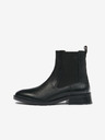 Geox Schwarze Damen-Chelsea-Stiefel aus Leder Geox D Tormalina