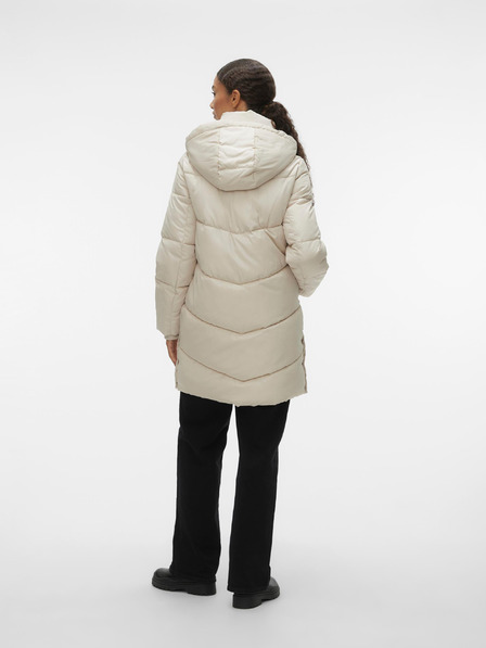 Vero Moda Cremefarbener VERO MODA Damen-Winter-Steppmantel Halsey
