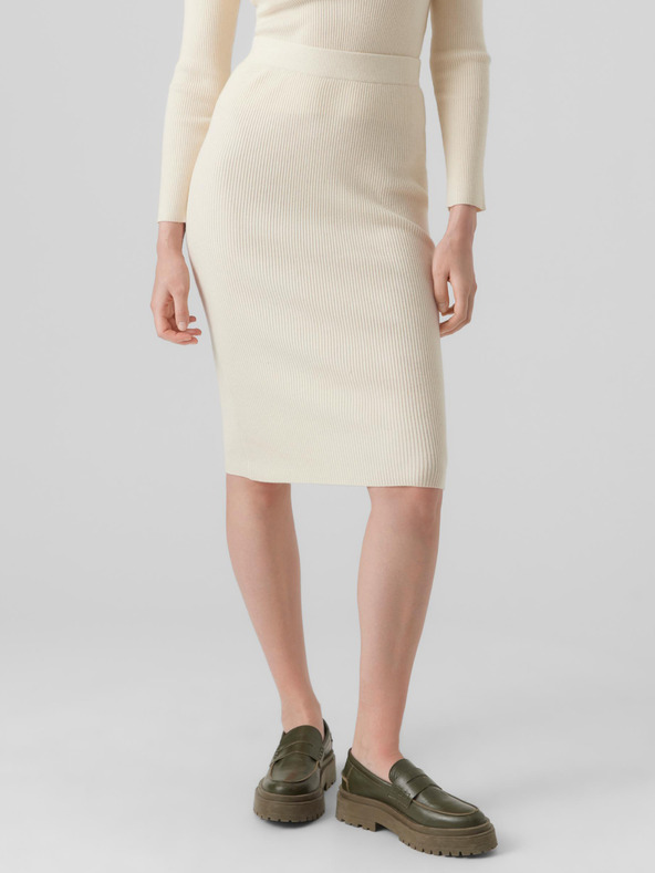 Vero Moda Cremefarbener Damen-Rock VERO MODA Karis