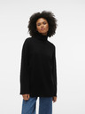 Vero Moda Schwarzer Damen-Rollkragen VERO MODA Goldneedle
