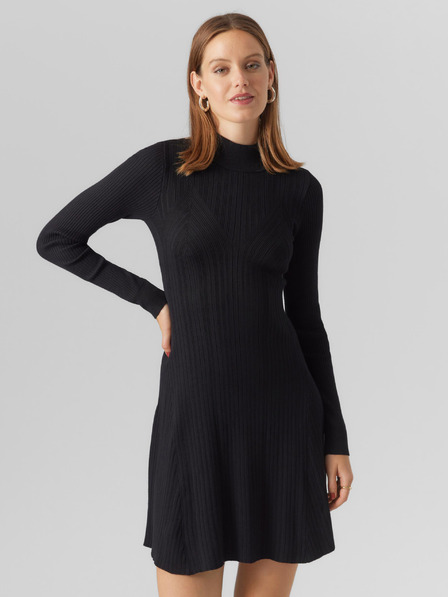 Vero Moda Schwarzes Damen-Pulloverkleid VERO MODA Sally