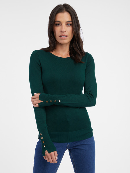 Orsay Dunkelgrüner Damen Pullover ORSAY