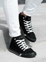Ombre Clothing Schwarze Herren-Turnschuhe T304