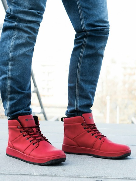 Ombre Clothing Rote Herren-Turnschuhe T311