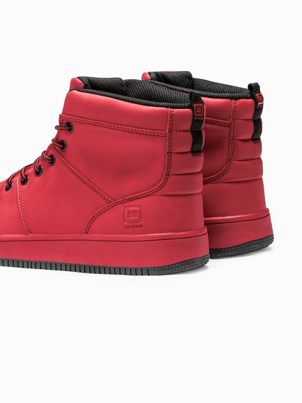 Ombre Clothing Rote Herren-Turnschuhe T311