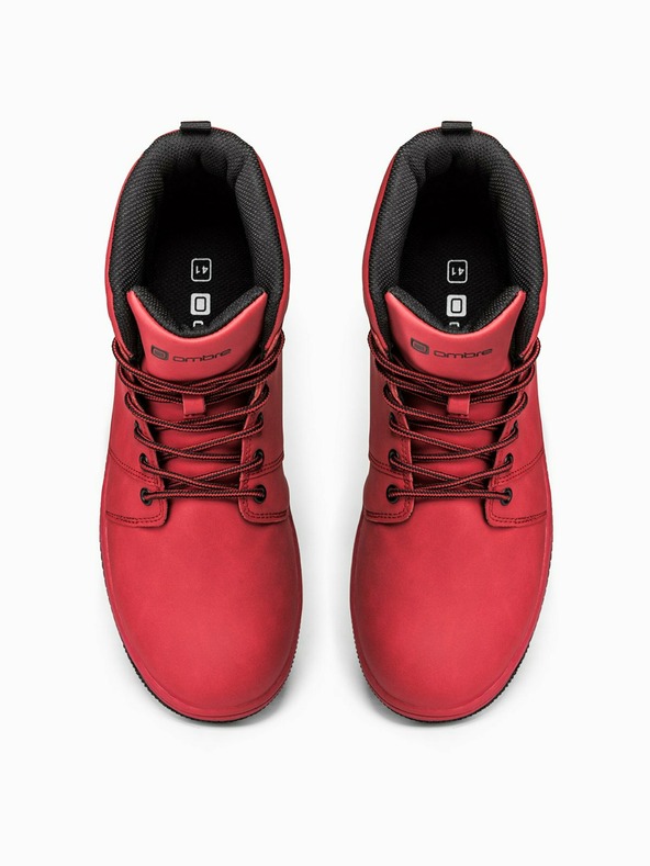 Ombre Clothing Rote Herren-Turnschuhe T311