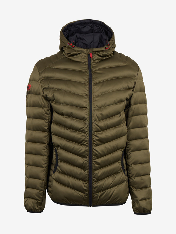 Ombre Clothing Khaki Herren Steppjacke Leichtgewicht Ombre Kleidung