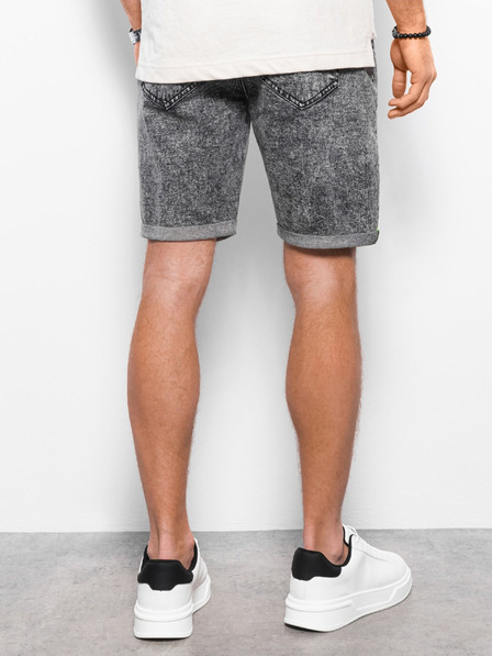 Ombre Clothing Dunkelgraue Herren Denim Shorts Ombre Clothing