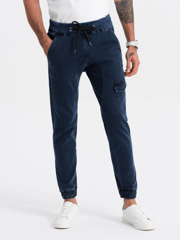 Ombre Clothing Dunkelblau Herren Cargo-Hosen Ombre Kleidung