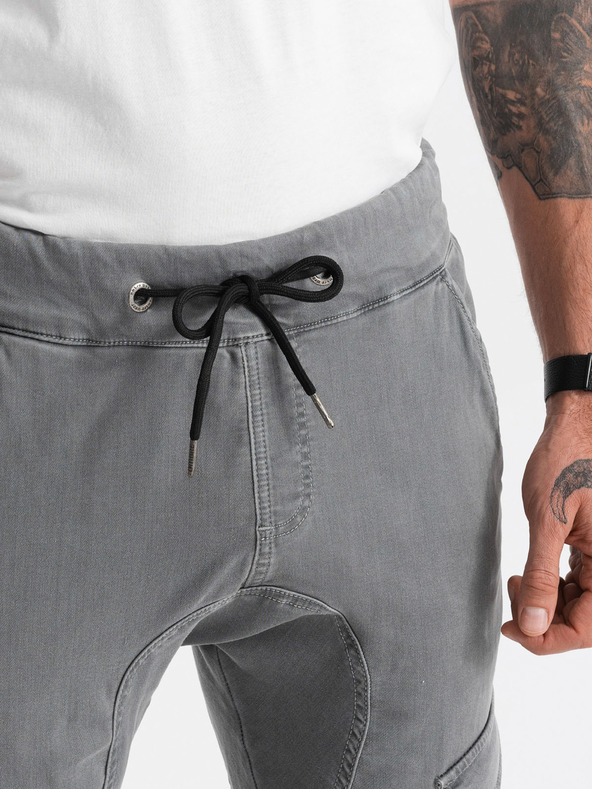 Ombre Clothing Graue Herren Cargo-Hose Ombre Kleidung