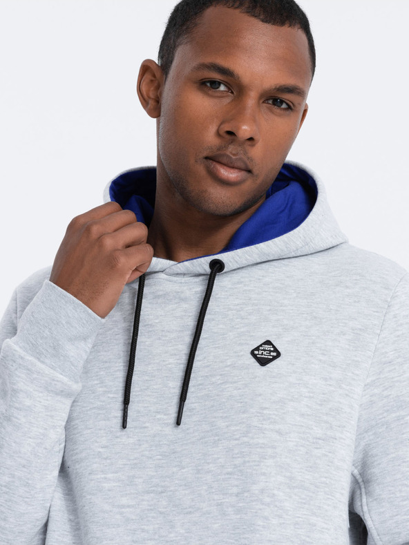 Ombre Clothing Hellgrauer Herren Hoodie Ombre Clothing