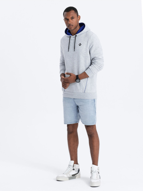 Ombre Clothing Hellgrauer Herren Hoodie Ombre Clothing