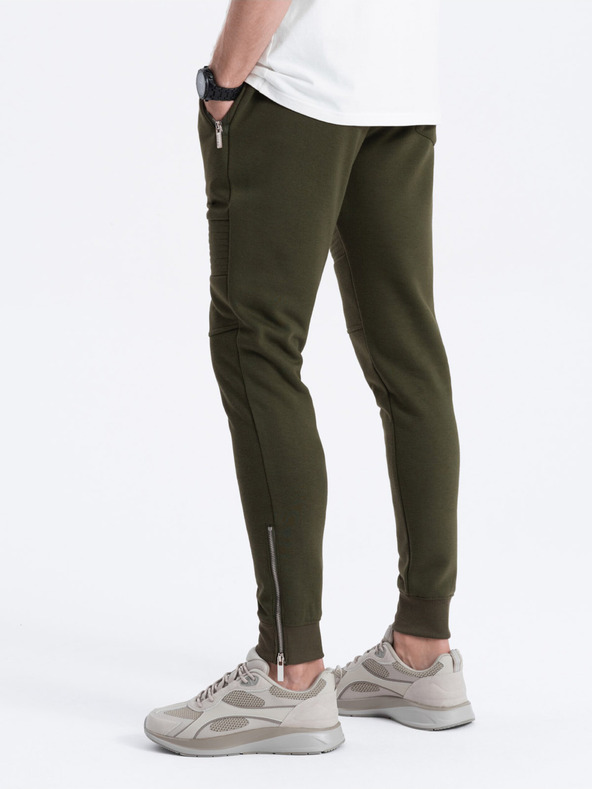 Ombre Clothing Khaki Herren-Sweatpants Ombre Kleidung