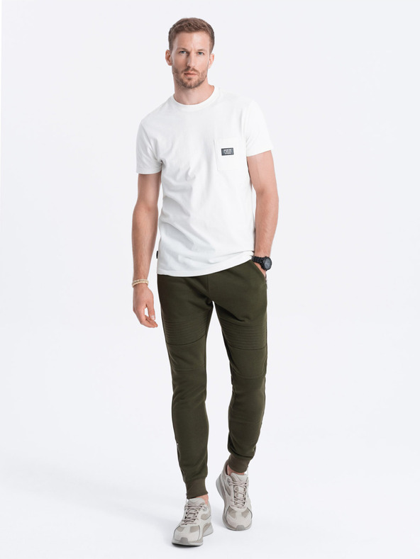 Ombre Clothing Khaki Herren-Sweatpants Ombre Kleidung