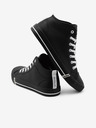 Ombre Clothing Schwarze Herren-Turnschuhe Ombre Clothing