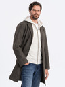 Ombre Clothing Dunkelgrüner leichter Herrenmantel Ombre Clothing