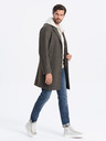 Ombre Clothing Dunkelgrüner leichter Herrenmantel Ombre Clothing