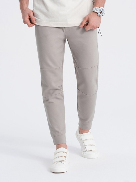 Ombre Clothing Beige Herren-Basic-Trainingsanzug Ombre Clothing
