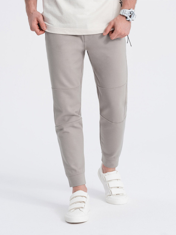 Ombre Clothing Beige Herren-Basic-Trainingsanzug Ombre Clothing