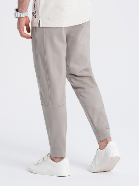Ombre Clothing Beige Herren-Basic-Trainingsanzug Ombre Clothing