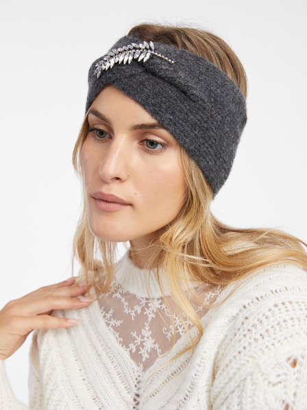 Orsay Dunkelgraues Damen-Winter-Stirnband ORSAY