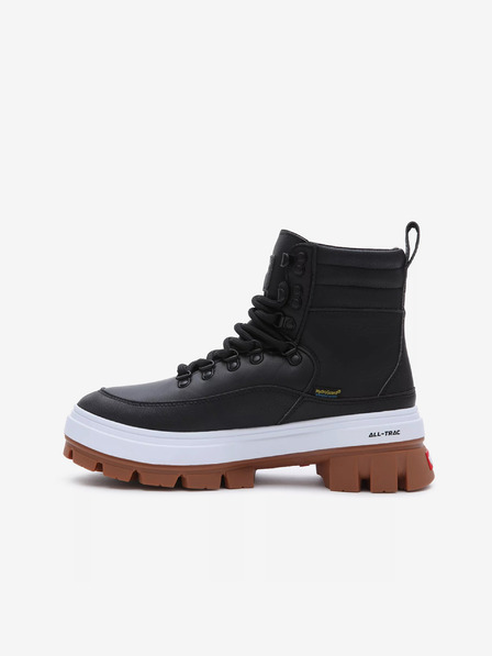 Vans Schwarze Damen Leder Winterstiefeletten VANS Colfax Elevate