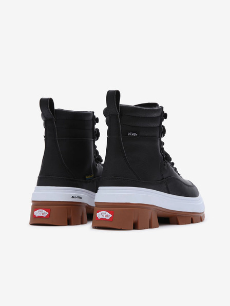 Vans Schwarze Damen Leder Winterstiefeletten VANS Colfax Elevate