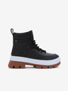 Vans Schwarze Damen Leder Winterstiefeletten VANS Colfax Elevate