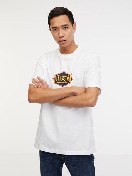 Diesel Weißes Diesel Herren T-Just Shirt