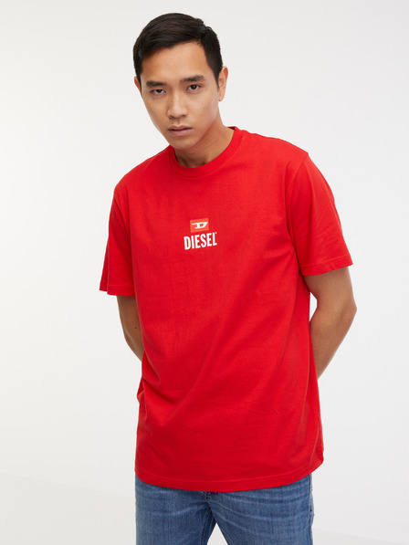 Diesel Rotes Herren T-Shirt Diesel T-Just