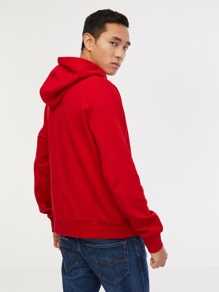 Diesel Roter Diesel S-Ginn Kapuzenpullover für Herren