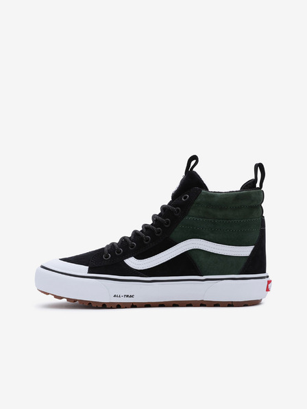 Vans Grüne und schwarze Herren-Sneaker mit Wildleder-Details VANS SK8-Hi