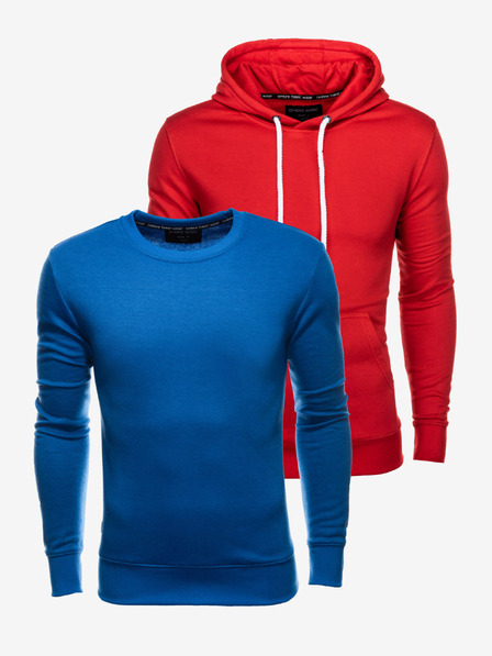 Ombre Clothing Zweier-Set Herren-Sweatshirts in Marineblau von Ombre Clothing