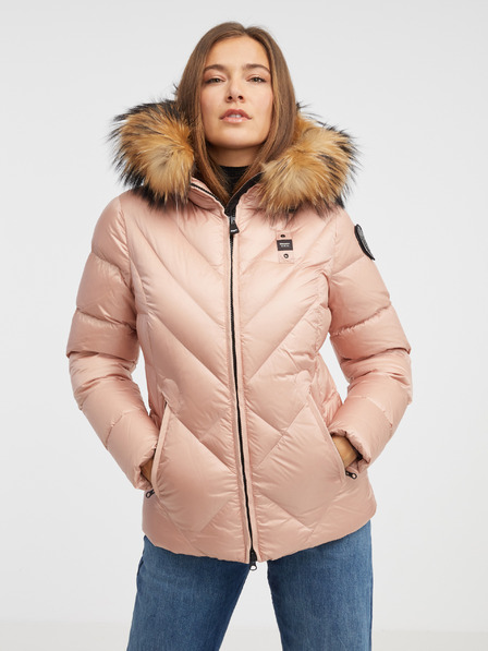 Blauer Blauer Alicia hellrosa Damen Daunenjacke mit Fell