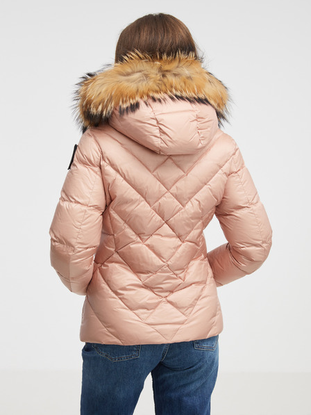 Blauer Blauer Alicia hellrosa Damen Daunenjacke mit Fell