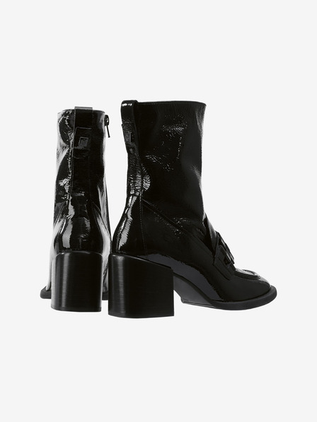 Högl Schwarze Damenstiefelette aus Lackleder Högl Maggie mit Absatz