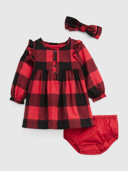 GAP Baby Kariertes Kleid-Set GAP