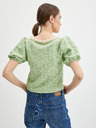 Orsay Hellgrüne Damen Melange Bluse ORSAY