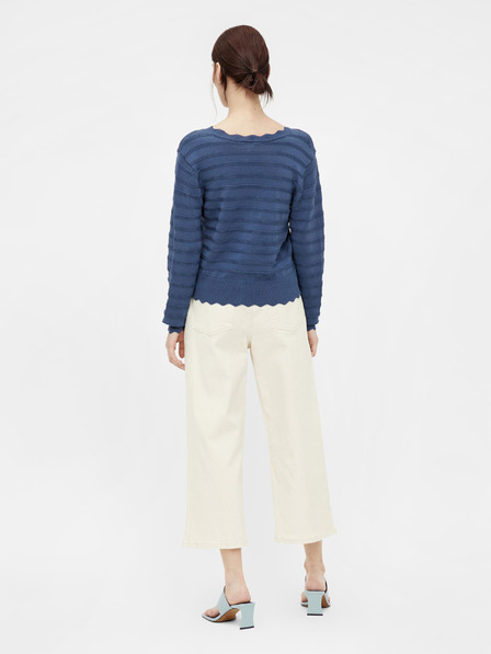 .OBJECT Cremefarbene dreiviertel weite Damenjeans .OBJECT Marina